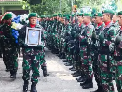 Kasdim 0813 Bojonegoro Pimpin Upacara Pemakaman Jenazah Babinsa Koramil Ngraho