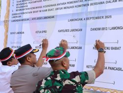 Polres Lamongan Gelar Apel Kebangsaan dan Doa Bersama Jogo Lamongan 2025