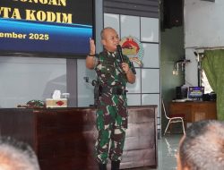 Tekankan Pentingnya Menjaga Kehormatan Satuan, Begini Pesan Dandim 0812 Lamongan.