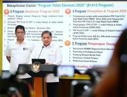 Pemerintah menyiapkan Paket Ekonomi 2025 dan Penyerapan Tenaga Kerja