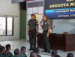 Dandim 0812/Lamongan Berikan Jam Komandan Kepada Anggota, Ini Pesannya ! 