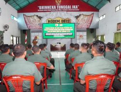 Komandan Kodim 0812/Lamongan Pimpin acara Penyusunan Rencana Tata Ruang Wilayah Pertahanan Darat