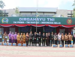 Puncak Peringatan HUT ke-80 TNI, Kodim Tulungagung Berikan Penghargaan Serta Santunan Sosial