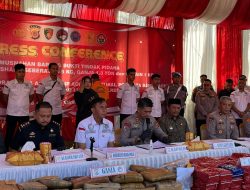 Polda Aceh Berhasil Gagalkan Peredaran 80,5 Kg Sabu, 1,3 Ton Ganja, dan 1 Kg Kokain