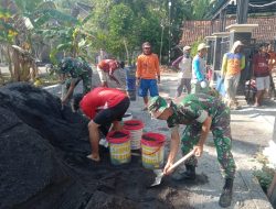 Koramil 0812 /11 Kedungpring Bersama Warga, Wujudkan pembangunan Gedung TK Baru di Blawirejo