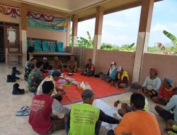 Babinsa Koramil 0812/20 Karangbinangun dan Warga Tasyakuran Pembangunan Rumah Pompa Untuk Ketahanan Pangan