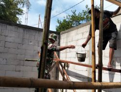 TMMD, Kodim Boyolali Bersama Warga Kompak Rehap Rumah Ibu Siti di Ampel