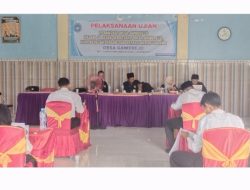 Enam Peserta Mengikuti Tes Ujian Perangkat Desa Gawirejo, Ini Harapan Kepala Desa ! 