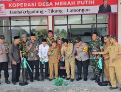 Kapolsek Tikung Bersama Muspika Hadiri Grand Opening KMP Tambakrigadung.
