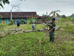 Siapkan Lahan Koperasi Desa Merah Putih, ​Koramil 0812/13 Sugio Bersama Warga Gotong Royong
