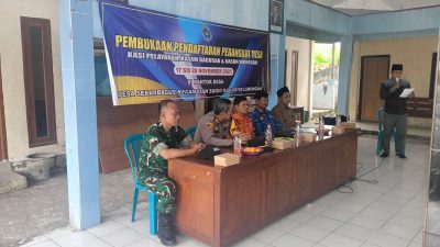 Danramil 0812/13 Beserta Forkopimcam Hadir Dalam Musyawarah Pembukaan Pendaftaran Perangkat Desa Sekarbagus