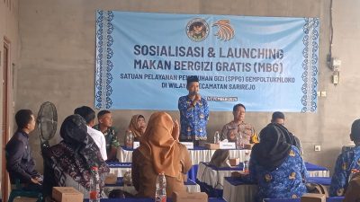 Wakili Danramil 0812/25 Sarirejo,​Serma Dalil Hadiri Peluncuran Dapur MBG di Gempoltukmloko