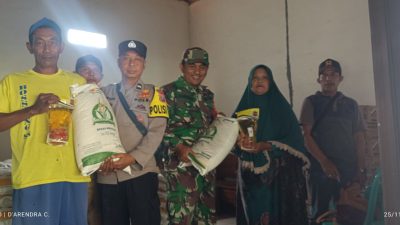 TNI Dan Polri Pastikan Bantuan Pangan Tepat Sasaran bagi Warga Kurang Mampu