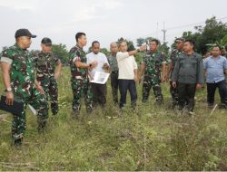 Dandim 0812/Lamongan Dampingi Kasdam V/Brawijaya Tinjau Kesiapan Marshalling Area Yonif TP 887/KJM