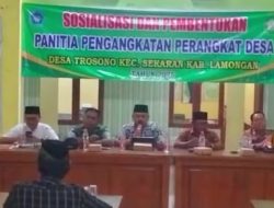 Sosialisasi Dan pembentukkan Panitia Pengangkatan perangkat Desa Trosono Tahun 2025.