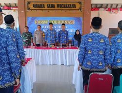 ​Danramil 0812/03  Dan Kapolsek Turi Hadiri Rakor Kades Percepatan Pembangunan Swasembada Pangan