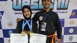 SHERYL KIRANA GHOFUR Berhasil Menorehkan Prestasi Dengan Menyabet 2 Medali Emas di Kelas Yang Berbeda. 