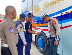 Satlantas Polres Lamongan Dampingi Subdit Kamsel Polda Jatim Lakukan Inspeksi Kelayakan Kendaraan Jelang Nataru 2026