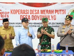 Dandim 0812 dan Forkopimda Lamongan Sambut Kunjungan Menko Pangan di KDKMP Doyomulyo