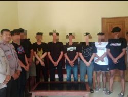 Delapan Terduga Pelaku Diamankan,Di Duga Pengeroyokan di Wilayah Polsek Karanggeneng, 
