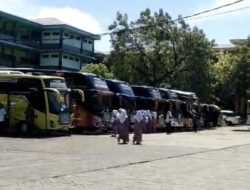 Polres Lamongan Gelar Pengamanan Kepulangan 868 Santri Ponpes Sunan Drajat Gelombang Terakhir Jelang Idul Fitri