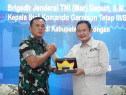 Bupati Lamongan, Terima Kunker Kaskogartap III/Surabaya, Guna Perkuat Sinergi Keamanan dan Pembangunan Daerah