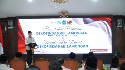Pengukuhan Pimpinan Dekopinda Lamongan Masa Bakti 2025 – 2030