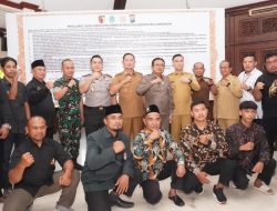 Jelang Pengesahan Warga Baru Perguruan Silat, Forkopimda Bersama Satker holder Lamongan Samakan Persepsi Jaga Kondusifitas Wilayah. 