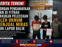 Penjual Miras Di Sugio Yang Aniaya Tiga Anak Kini Di Laporkan Balik Ke Polres Lamongan. 