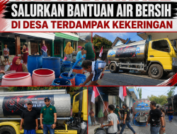 JUMAT BERKAH, MEDIA BARRA22 SALURKAN BANTUAN AIR BERSIH DI DESA TERDAMPAK KEKERINGAN