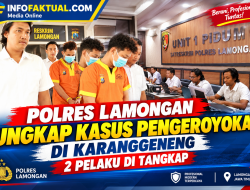 Polres Lamongan Ungkap Kasus Pengeroyokan Di Jalan Raya Karanggeneng, 2 orang Ditangkap