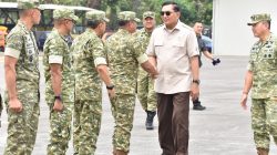Sambut Menhan RI di Juanda, Danrem 084/Bhaskara Jaya Perkuat Sinergi Pertahanan