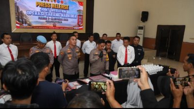 Polres Jombang Berhasil Ungkap 41 Kasus Narkoba selama 3 Bulan dan 51 Orang Jadi Tersangka. 